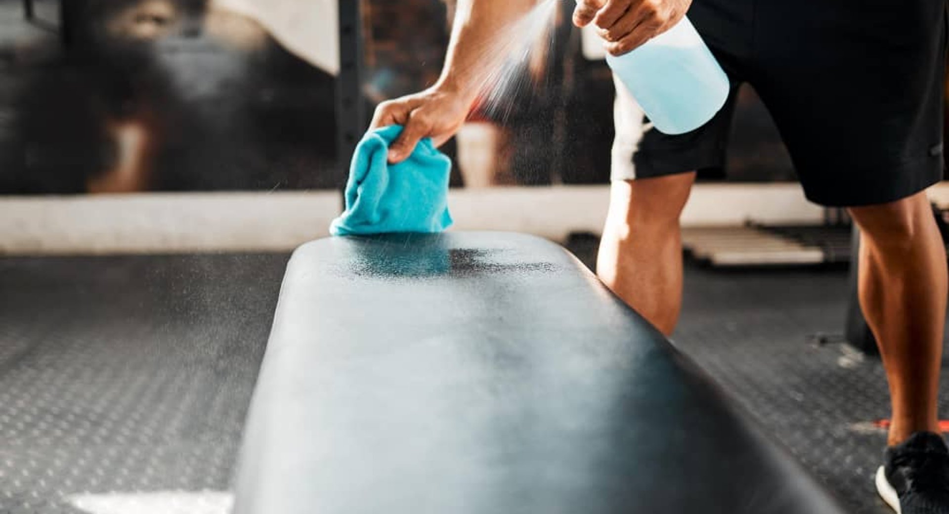 fitness center cleaning example